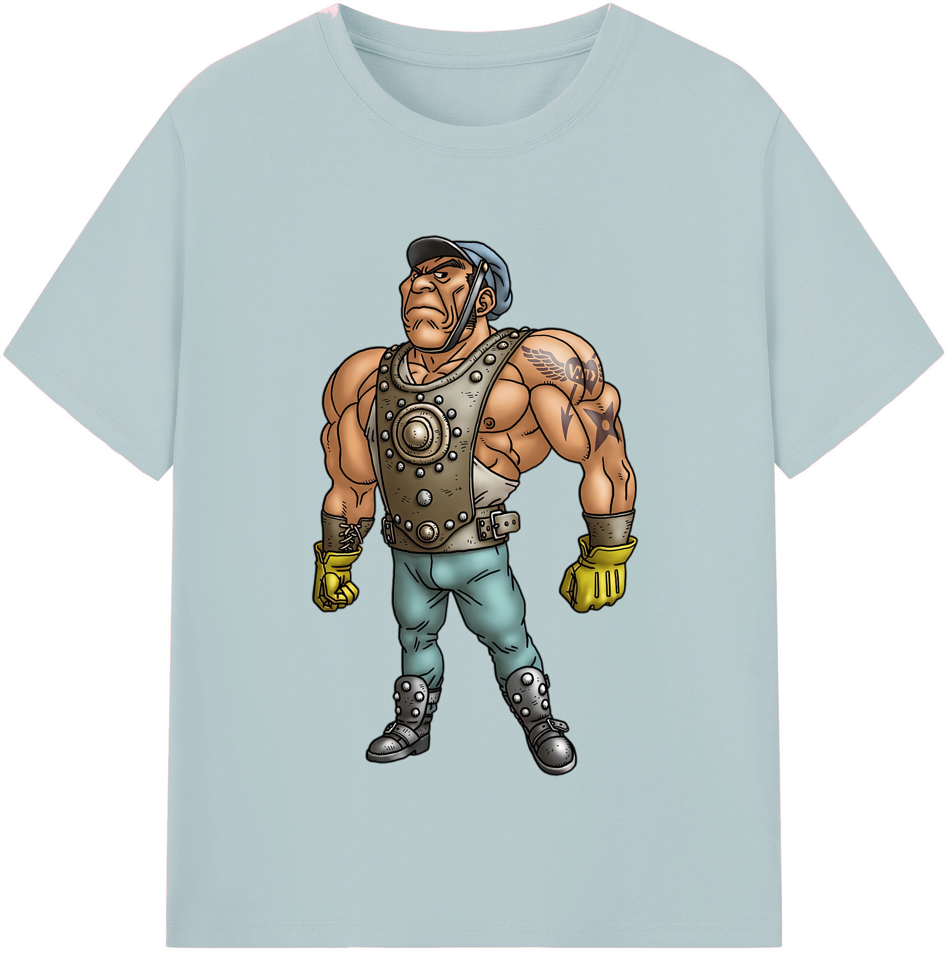（画像用） ドラゴンクエスト Doragon Kuesuto Dragon Quest 綿100％半袖Tシャツ（フロントプリント）